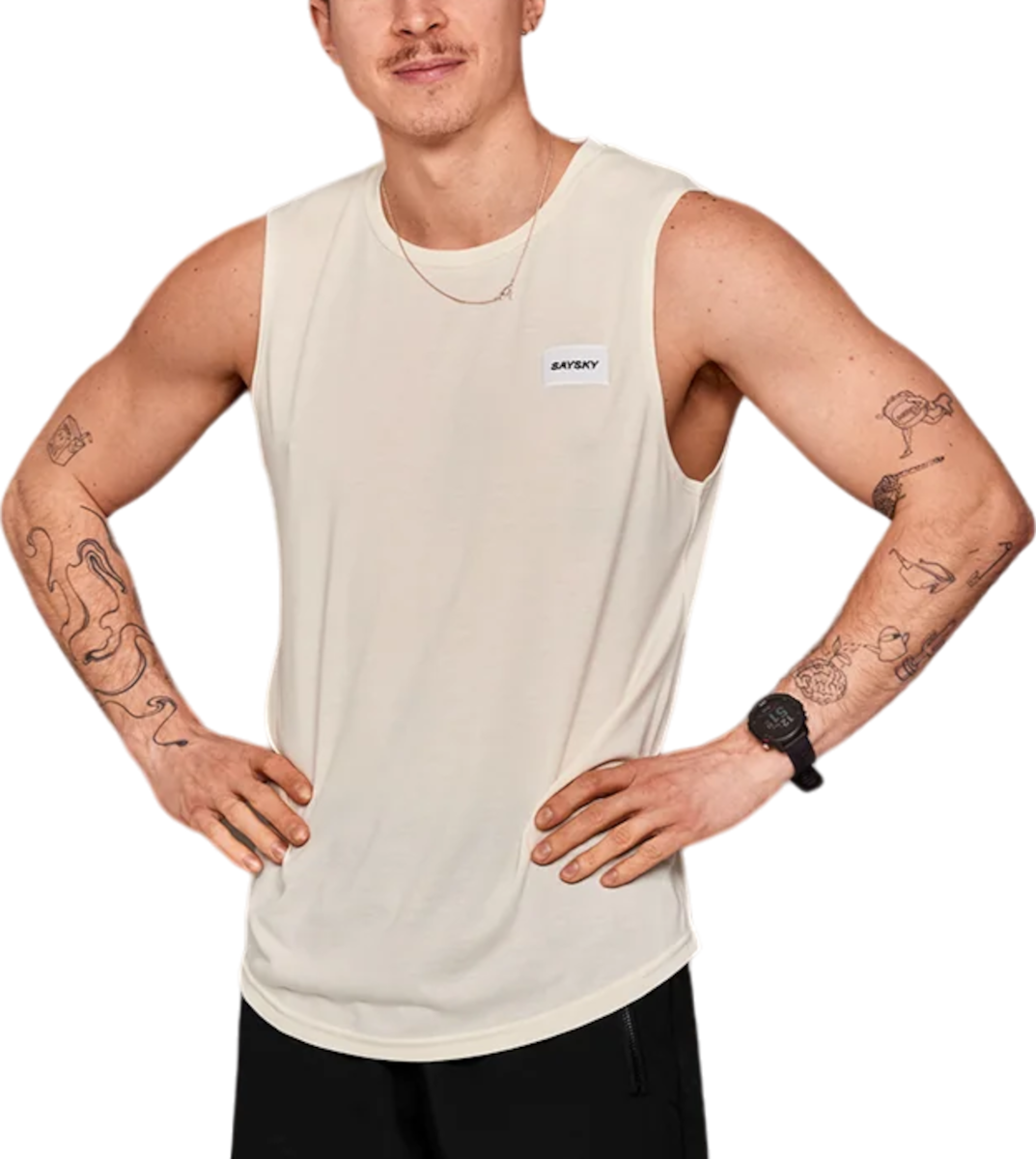 Linne Saysky Saysky Clean Motion Tank Top Vit | xmrsi51c102, 0