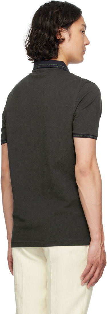 Polotröja Paul Smith PS Paul Smith Micro Jacquard Organic Cotton Polo Grön | M2R-081Z-P22277-49, 2