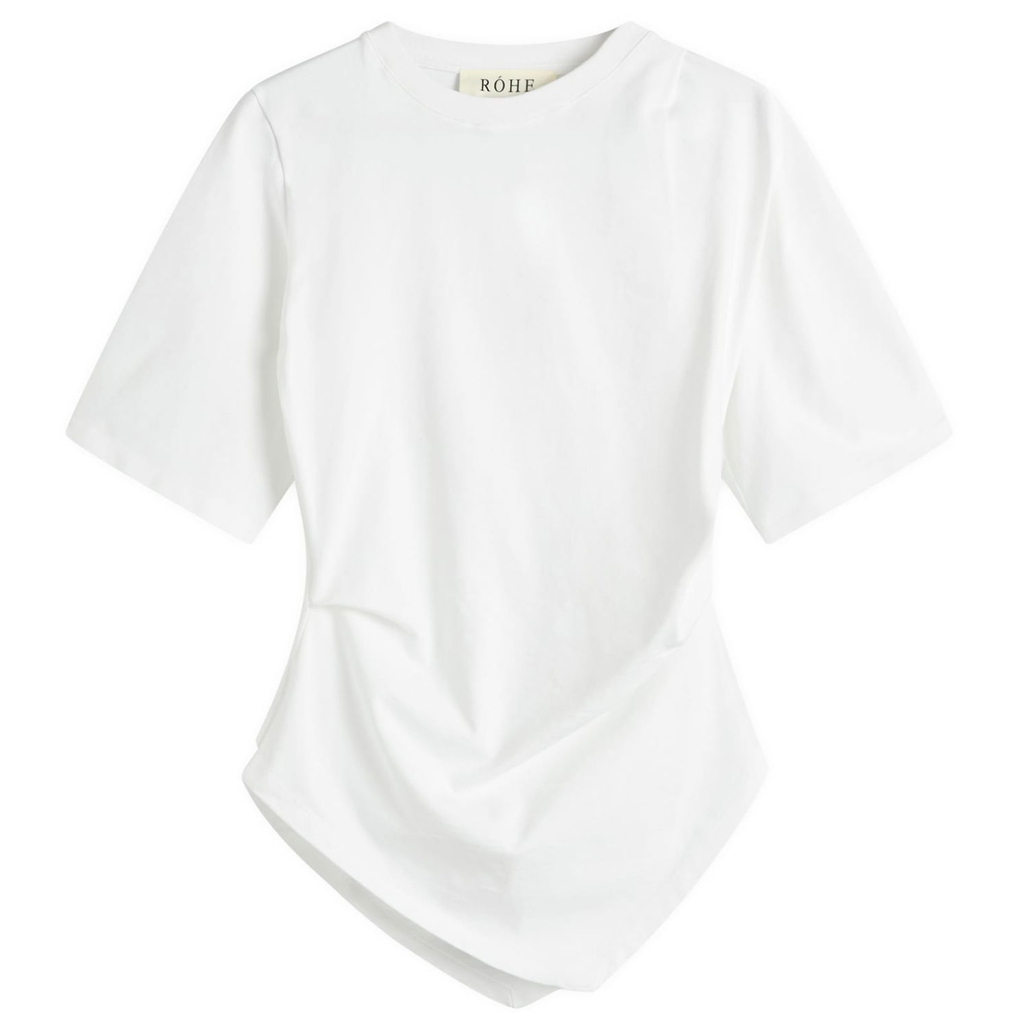 T-shirt Róhe Re-Invented Twisted T-Shirt Vit | 416-20-206, 1