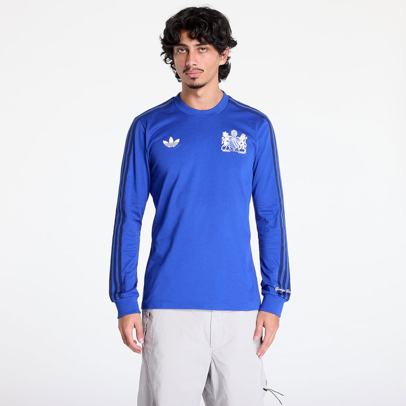T-shirt adidas Originals Manchester United George Best Long Sleeve Jersey Blå | IV7536