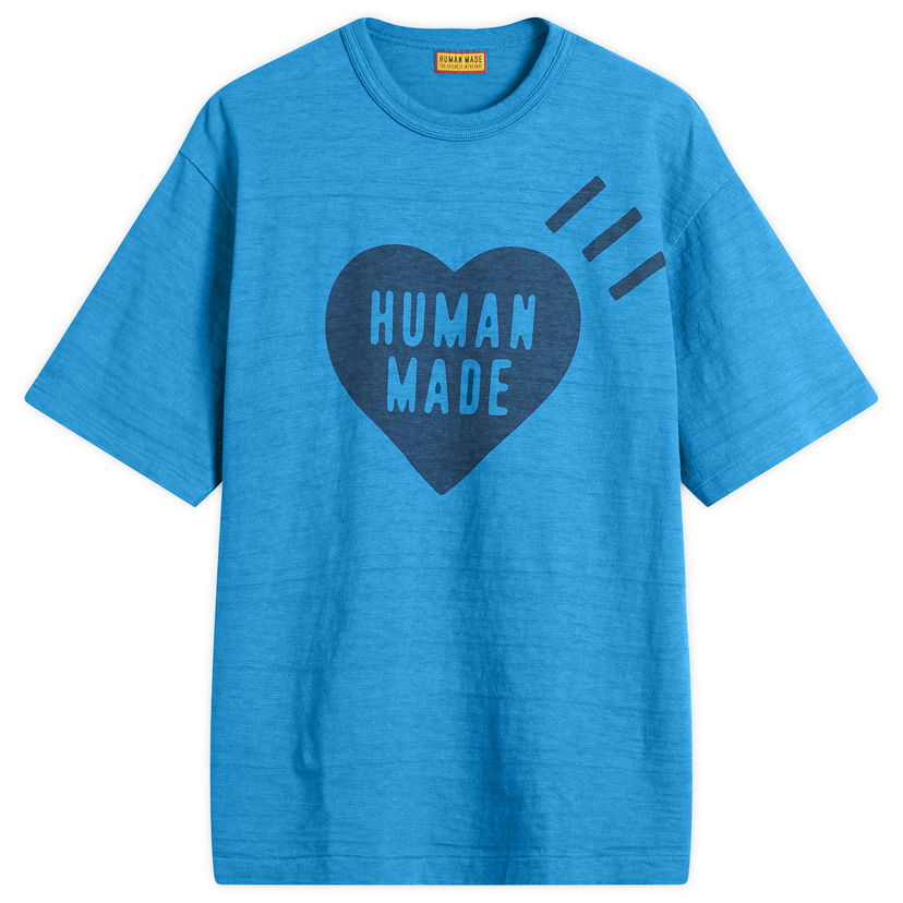T-shirt Human Made Human Made Garment Dyed Heart T-Shirt, Size Large Blå | HM29CS033-BLU