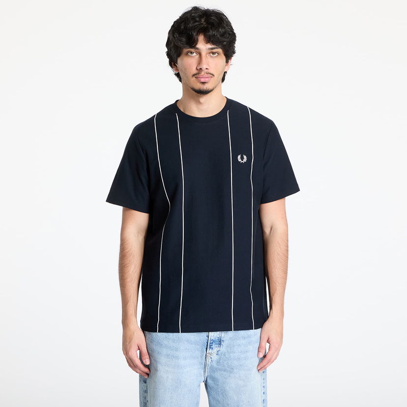 T-shirt Fred Perry Fred Perry Pinstripe T-Shirt Mörkblå | M9859 608