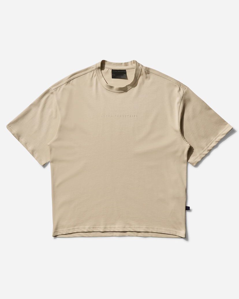 Crop top Alpha Industries UV Protection Base T-Shirt Beige | 756503 300