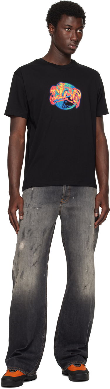 T-shirt Dime Dime Global Graphic T-Shirt Svart | DIMESU2558BLK, 3