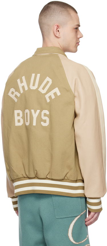 Bomberjacka Rhude Rhude 'Rude Boys' Bomber Jacket Beige | RHSS23JA77012269, 2