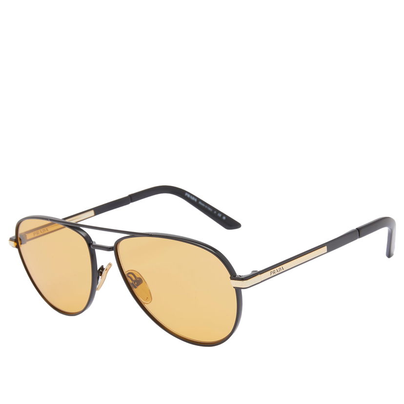 Solglasögon Prada Matte Black Aviator Sunglasses Svart | 0PR-A54S-60-1BO90C