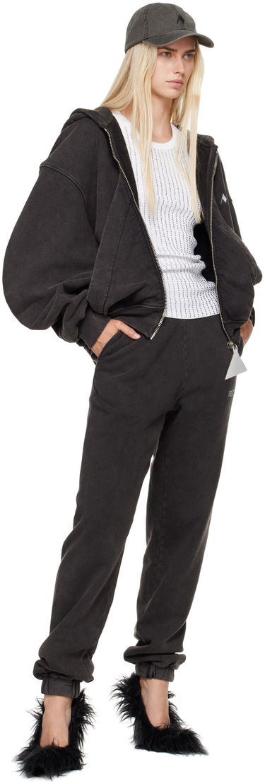 Sweatshirt The Attico The Attico Faded Zip-Up Hoodie Svart | 247WCF15 JF05, 3