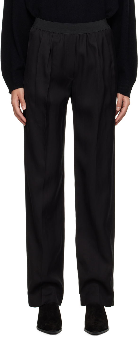 Byxor Loulou de Saison Loulou de Saison Takaroa Trousers Svart | TAKAROA