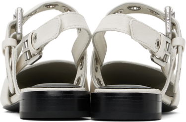 Skovård rag & bone Rag & Bone Moto Astra Leather Slingback Slippers Vit | WFF25SF1013LE13, 1