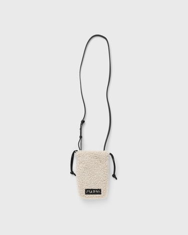 Axelväska Marni Sherpa Crossbody Phone Case Beige | TEMI0022Q2-00W11, 1