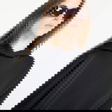 Sweatshirt adidas Performance Off Placed 3-Stripes Cropped Hoodie Svart | JX2701, 1