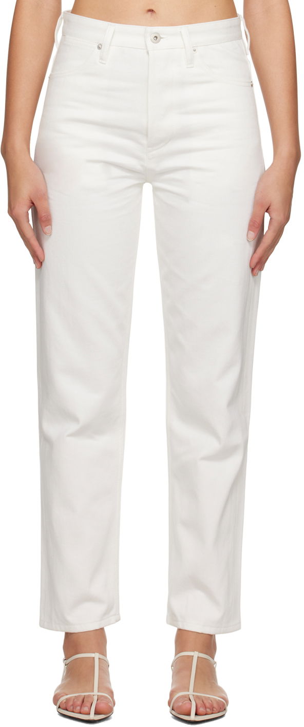 Jeans Jil Sander Five-Pocket Jeans Vit | J04KA0103_J46544