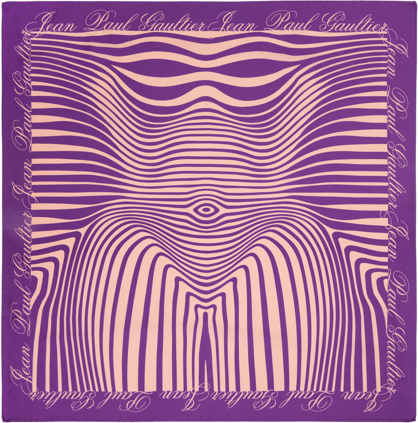 Halsduk Jean Paul Gaultier 'The Body Morphing Marinière' Scarf Purpur | 25/33-U-EC052-C573-0100