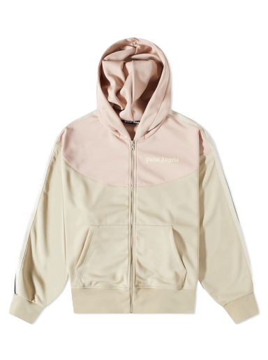 Sweatshirt Palm Angels Two Tone Track Jacket Beige | PMBD049S23FAB0016134