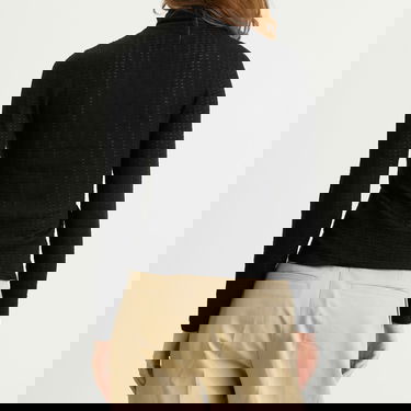 Sweater Bode Louise Patterned Knit Mock Neck Long Sleeve Top Svart | WRF25KT006-BLACK, 3