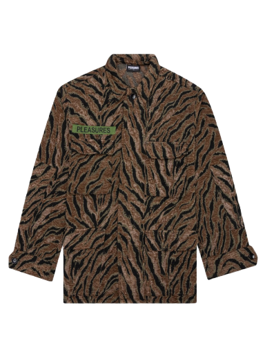 Jacka Pleasures Jungle Jacket Brun | P21F028-BROWN