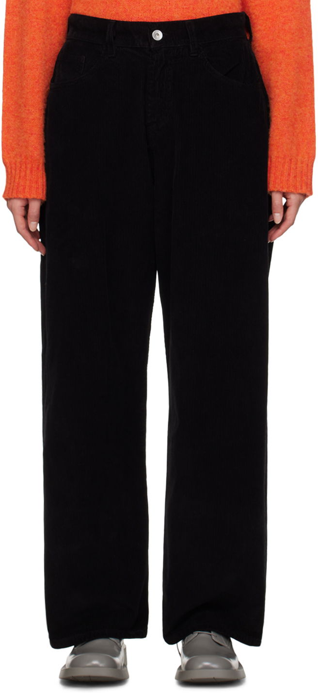 Byxor YMC YMC Silver Corduroy Trousers Svart | Q4VAL