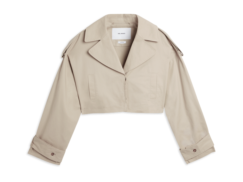 Rockar AXEL ARIGATO Gaia Cropped Trench Coat Beige | A2130001