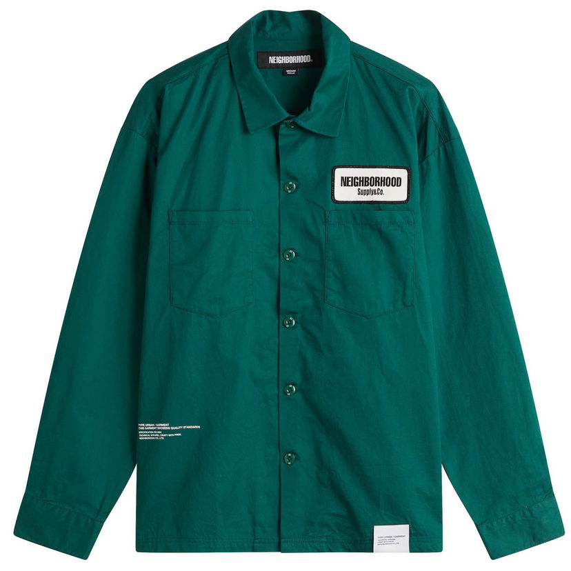 Skjorta Neighborhood Classic Work Shirt Grön | 251TSNH-SHM03-GRN