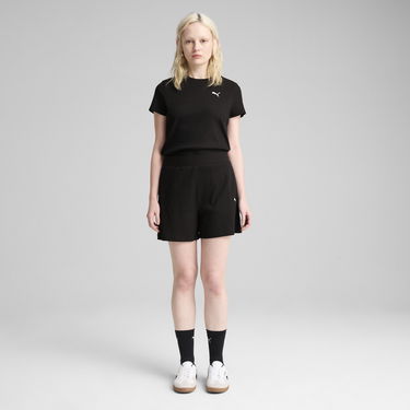 Shorts Puma ESS Elevated 5" High-Waisted Ribbed Shorts Svart | 685026_01, 3