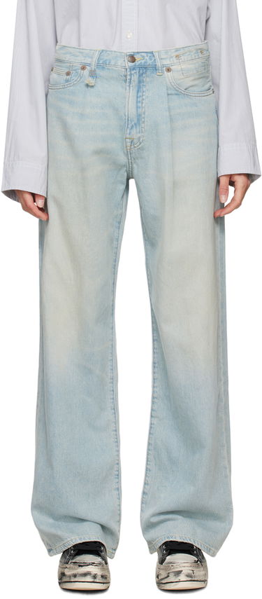 Jeans R13 R13 Damon Pleated Wide Leg Jeans Blå | R13W3147-D897A, 0
