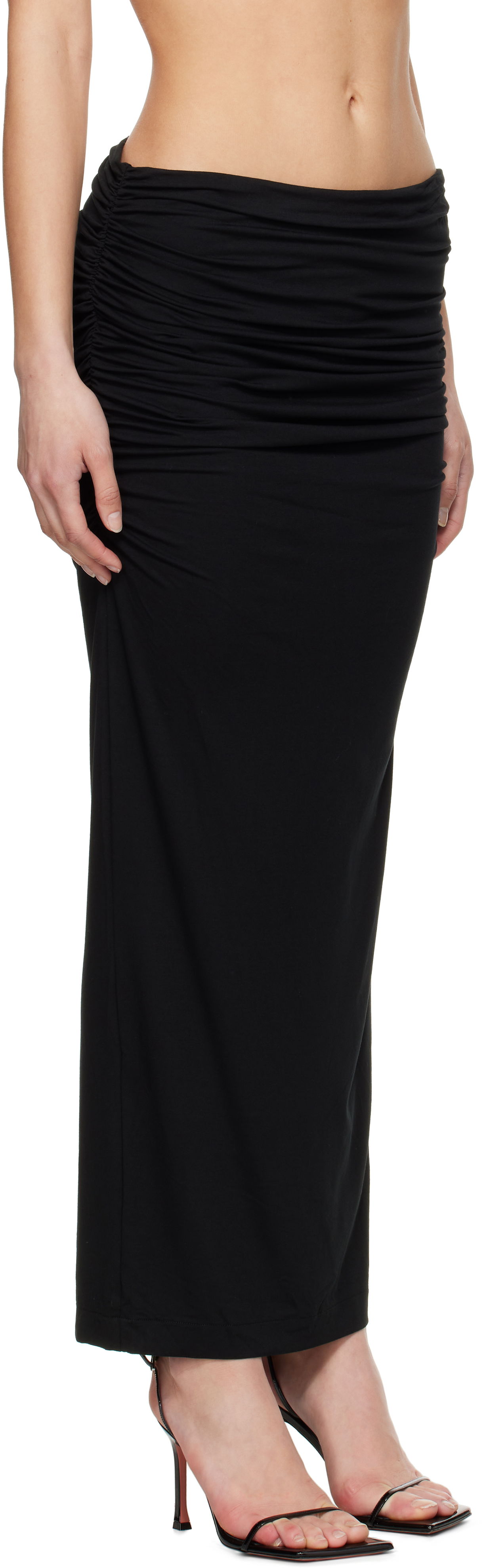 Kjol Entire Studios Entire Studios Surge Maxi Skirt Svart | ESW-S25-7011-SO, 1