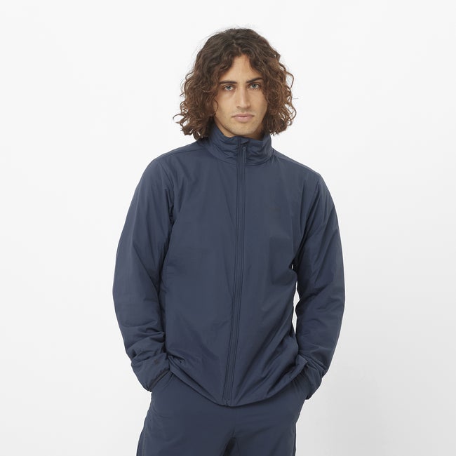 Vindjacka Salomon Flex Mountain Jacket Mörkblå | LC2474100