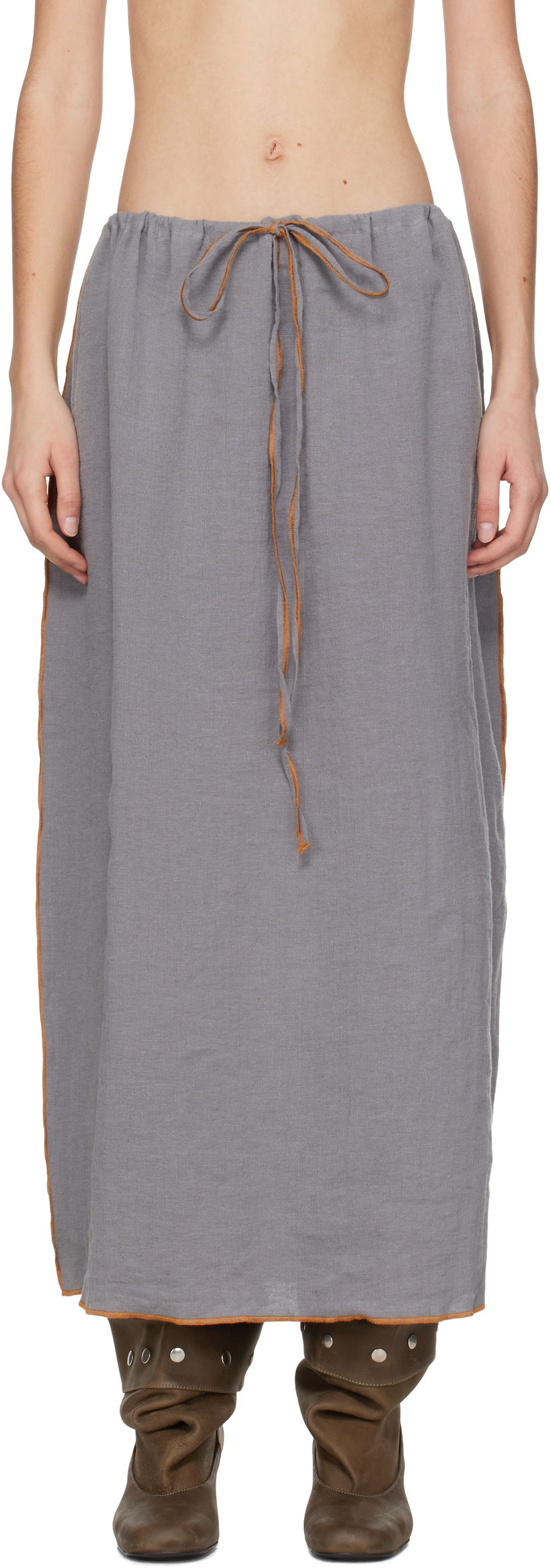 Kjol Baserange Max Maxi Skirt Grå | SKMX-LC-SP25