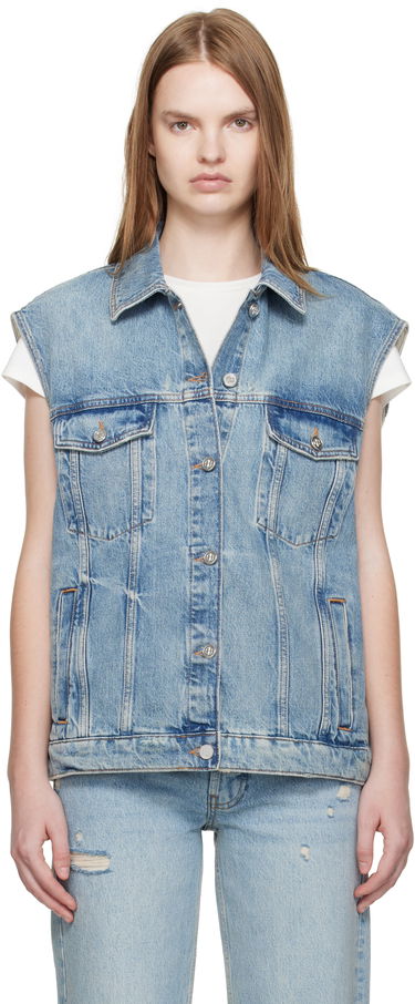 Väst Anine Bing ANINE BING Rory Denim Vest Blå | A-01-10857-WHD37, 0
