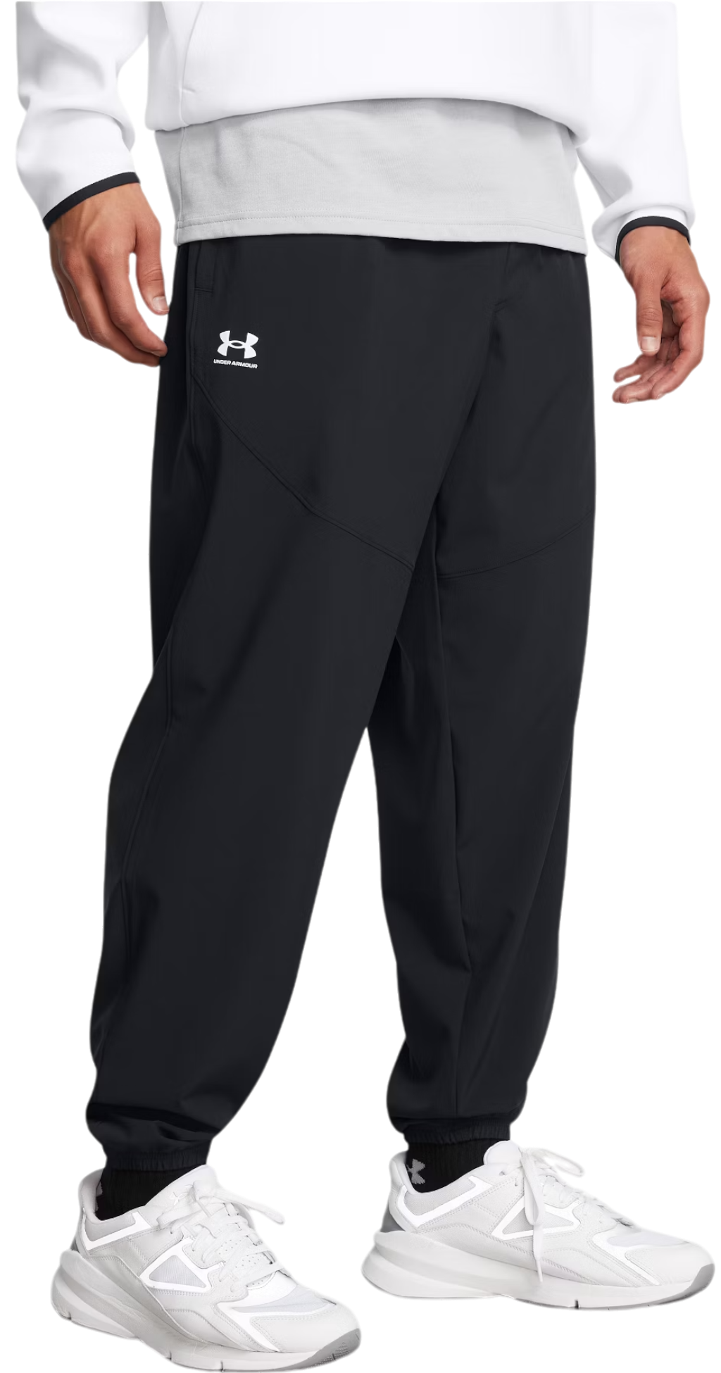 Träningsbyxor Under Armour Woven Joggers Svart | 1386557-001, 0