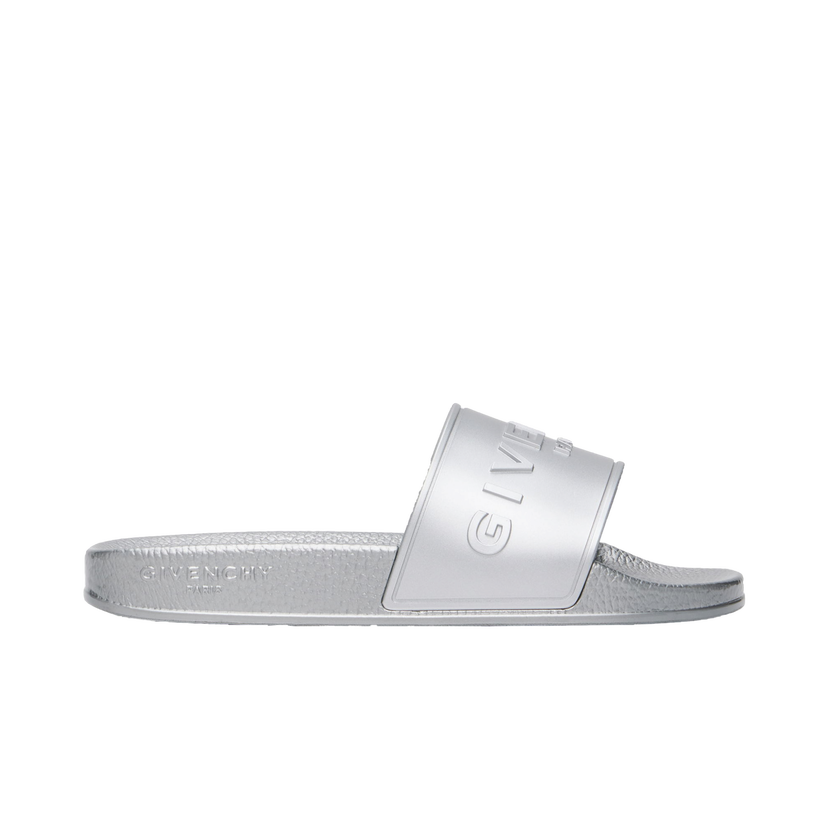 Sneakers och skor Givenchy Slide Flat Sandals Metallisk | BE3076E2AN040