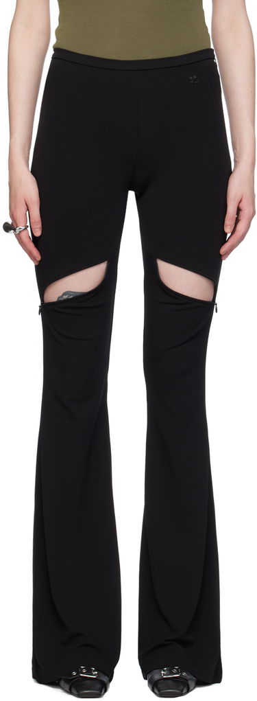 Damasker Courrèges Cutout Flare Trousers Svart | 224JPA232JS0066, 0