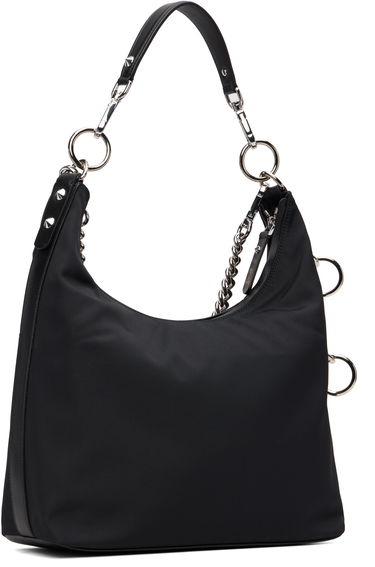 Handväska R13 Small Chain-Link and Studded Hobo Bag Svart | R13WA062-A010, 2