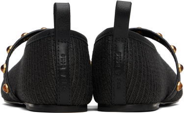 Klä rag & bone rag & bone Spire Straw Mary Jane Ballerina Flats Svart | WFF25PF1003ST3, 1