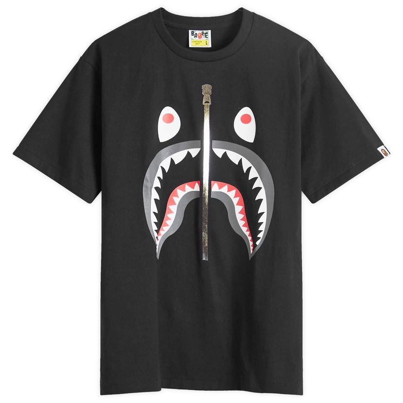 T-shirt BAPE A Bathing Ape Men's Shark T-Shirt in Black, Size Large | END. Clothing Svart | 001TEK301003M-BLK