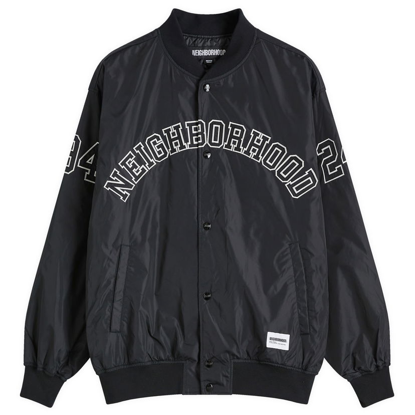 Bomberjacka Neighborhood Baseball Jacket Large Svart | 242TSNH-JKM04-BLK