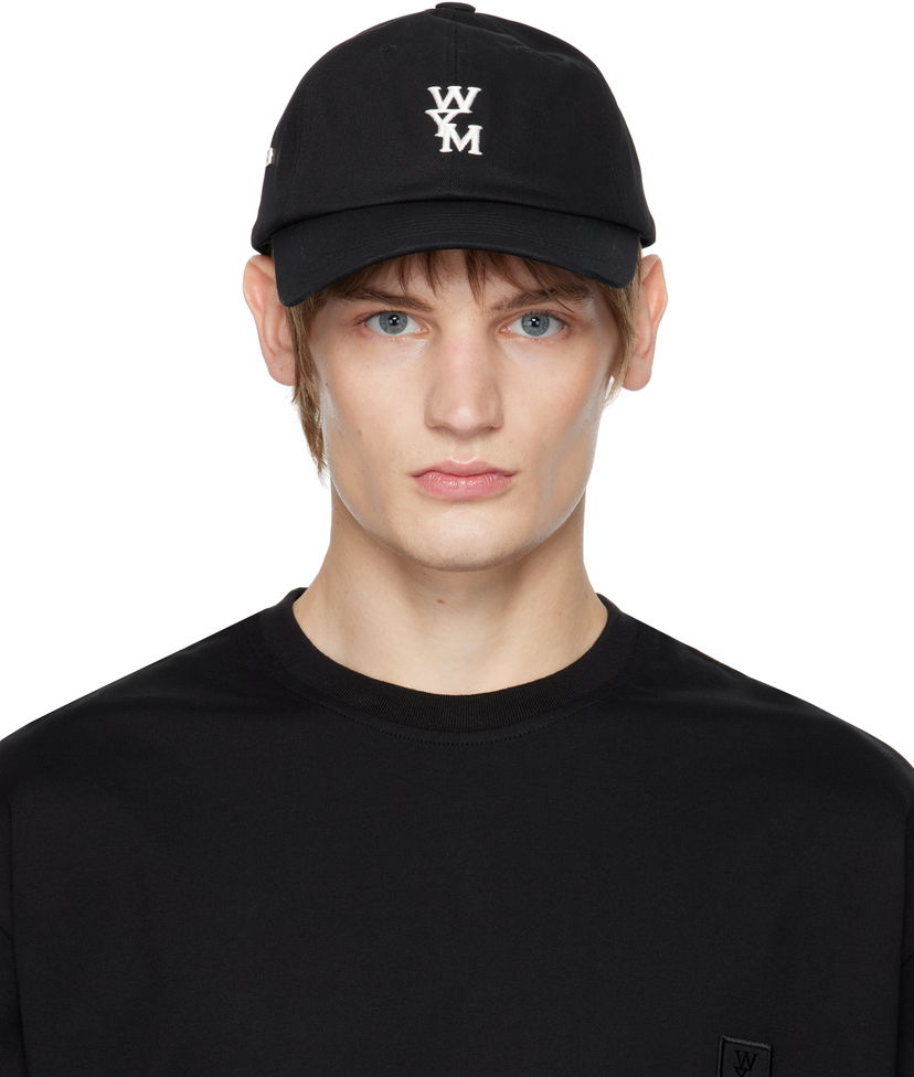 Keps WOOYOUNGMI Logo Ball Cap Svart | W243AC51