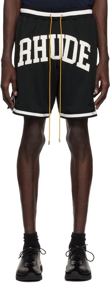 Shorts Rhude Rhude Collegiate Mesh Basketball Shorts Svart | RHPS25SH02016, 0