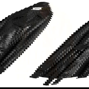 Jacka Róhe Sculptural Leather Jacket Svart | 416-11-145, 1