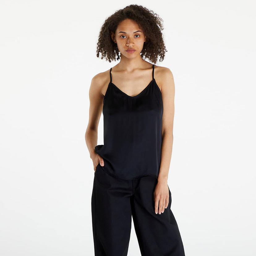 Linne Urban Classics Top Ladies Viscose Satin Slip Top Svart | TB6187-00007