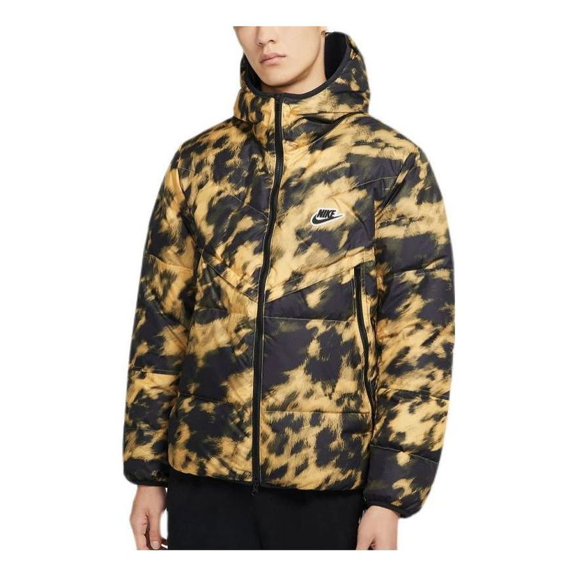 Pufferjacka Nike Windrunner Camouflage Hooded Jacket Gul | CU4407-700