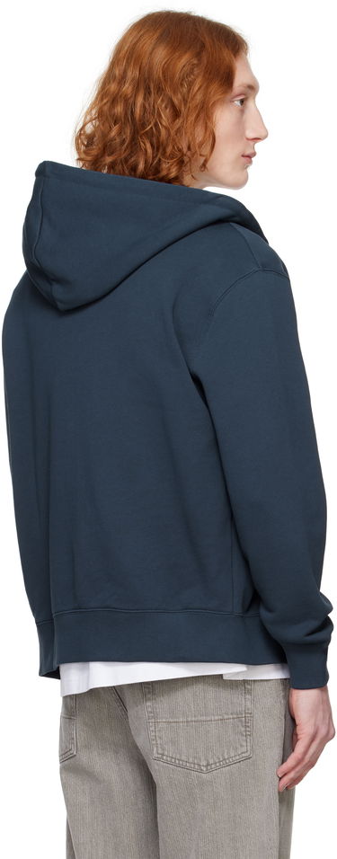 Sweatshirt MAISON KITSUNÉ Maison Kitsuné Fox Head Zip Hoodie Mörkblå | MM00714KM0321, 2