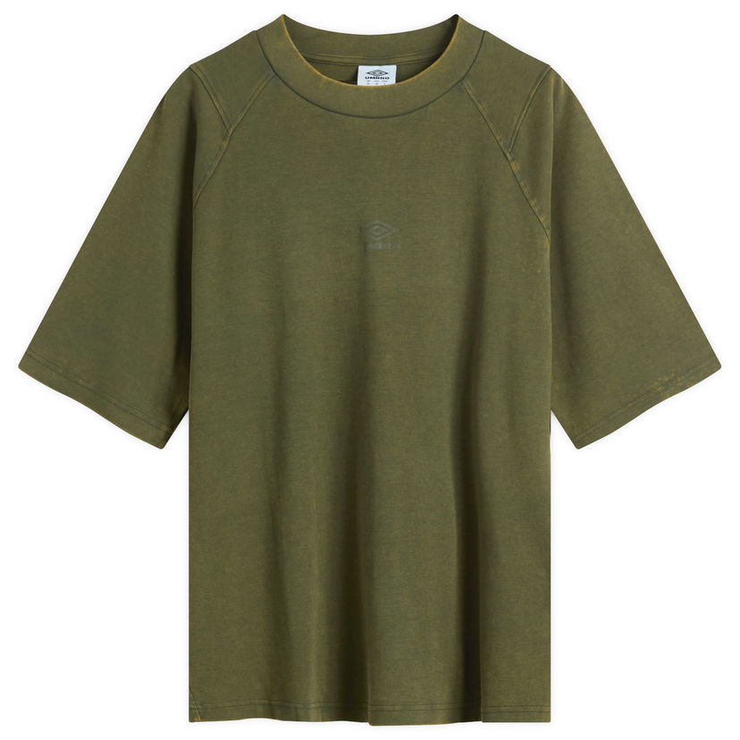 T-shirt Umbro Washed High Neck Boxy T-Shirt Grön | 66637U-NC3