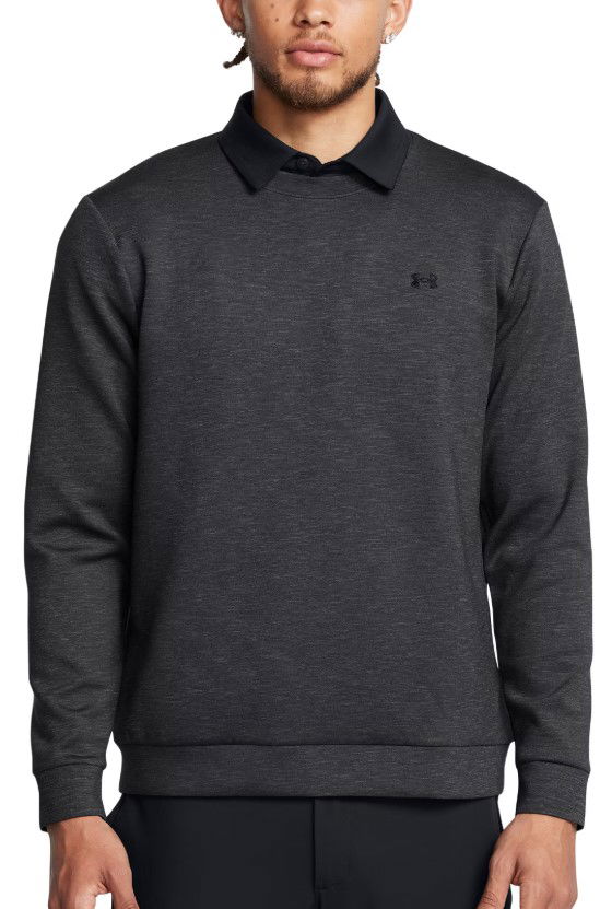 Sweater Under Armour Drive Midlayer Crew Sweatshirt Svart | 1387122-001