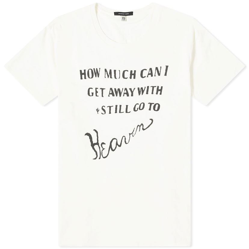 T-shirt R13 R13 How Much Can I Get Away With Boy T-Shirt, Size Large Vit | R13WK001K107B