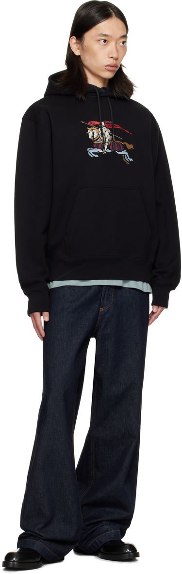 Sweatshirt Burberry Burberry EKD Knight Graphic Hoodie Svart | 8115126, 3