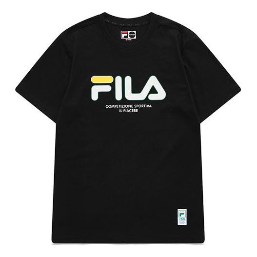 T-shirt FILA Fusion Logo Athleisure Short Sleeve T-Shirt Svart | T11M122102F-BK