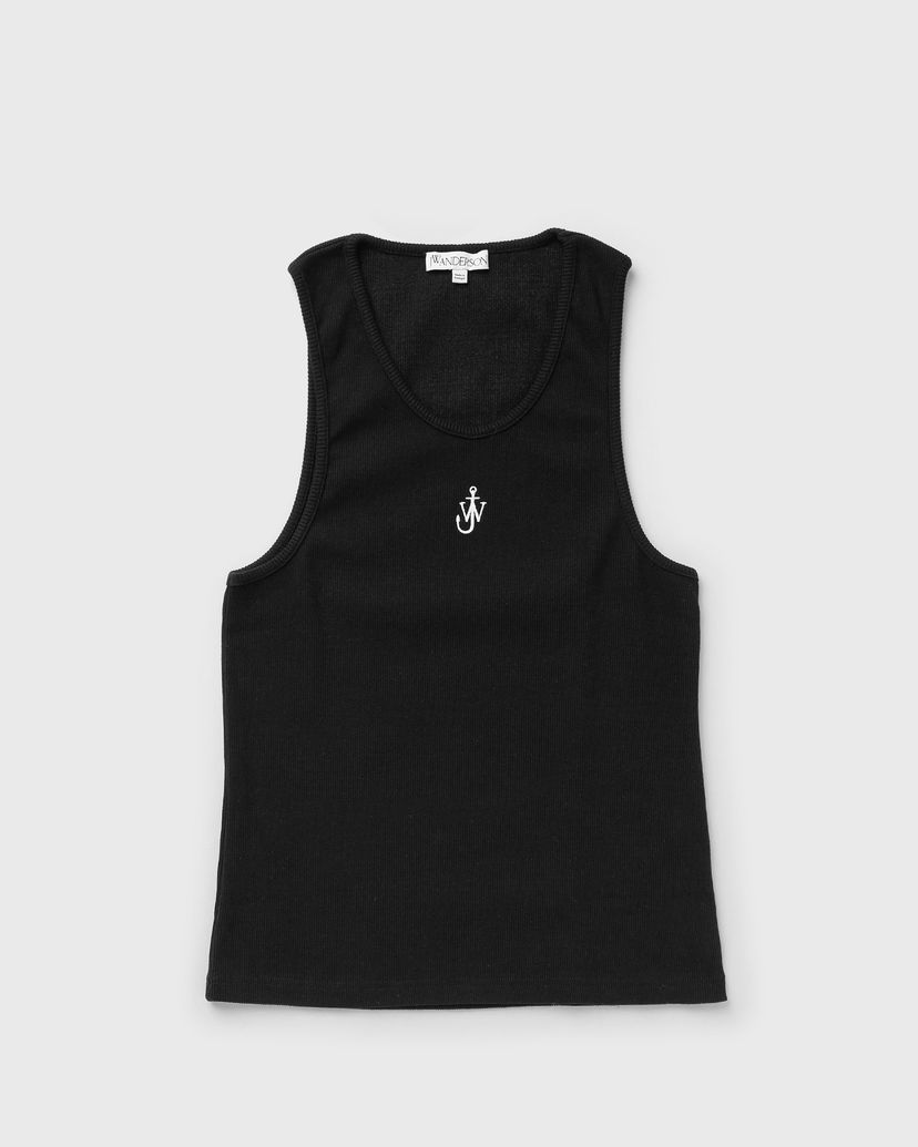 Linne JW Anderson ANCHOR EMBROIDERY TANK TOP Svart | JO0202-PG1512-999