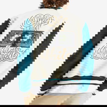 Bomberjacka Off-White Cash Wool Varsity Jacket, Size Small Vit | OMEH053S25FAB0020B84, 3