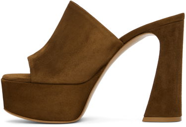 Sneakers och skor Gianvito Rossi Suede Platform Mules Brun | G16990.70RIC.CAM, 2